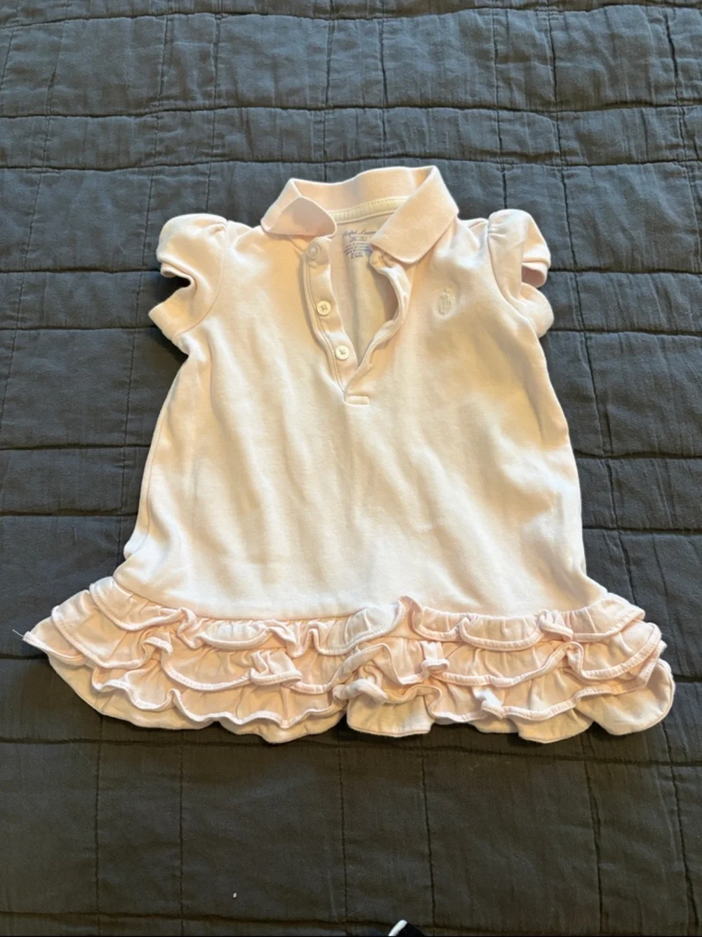 Ralph Lauren Pale Pink Girls Polo Dress